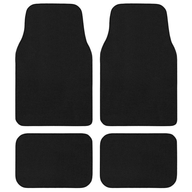 GGBAILEY Premium Black Car Floor Mats Universal Fit for Cars, SUVs, Vans and Trucks (4-Piece) - D61423-S1A-BK