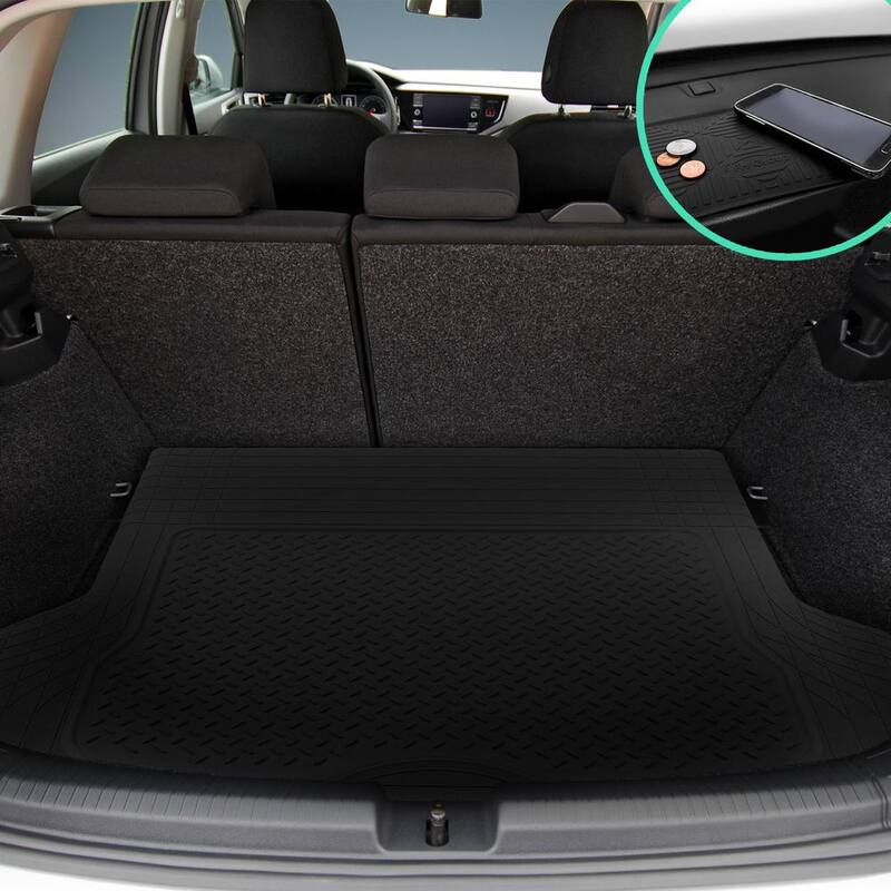 FH Group 56 in. x 43 in. Trimmable Heavy-Duty Vinyl Cargo Mat - DMF16400BLACK