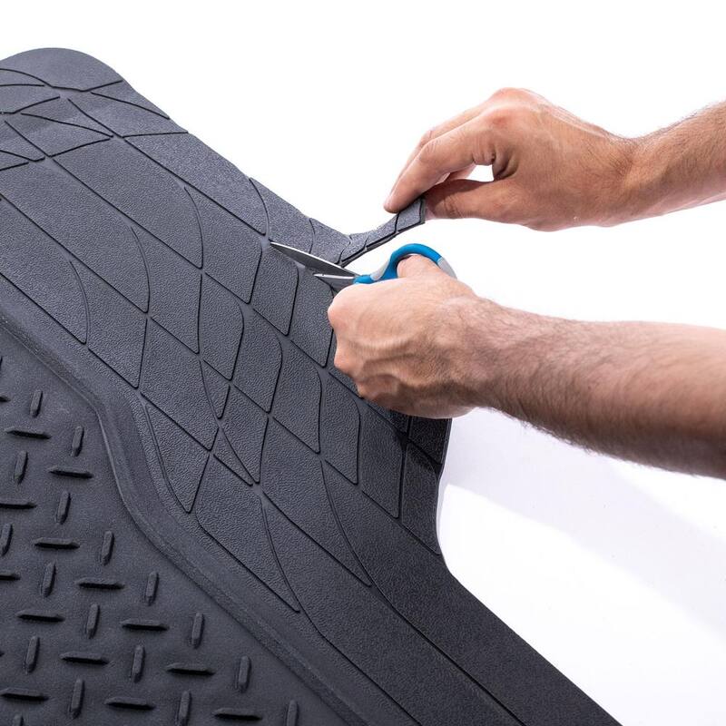 FH Group 56 in. x 43 in. Trimmable Heavy-Duty Vinyl Cargo Mat - DMF16400BLACK
