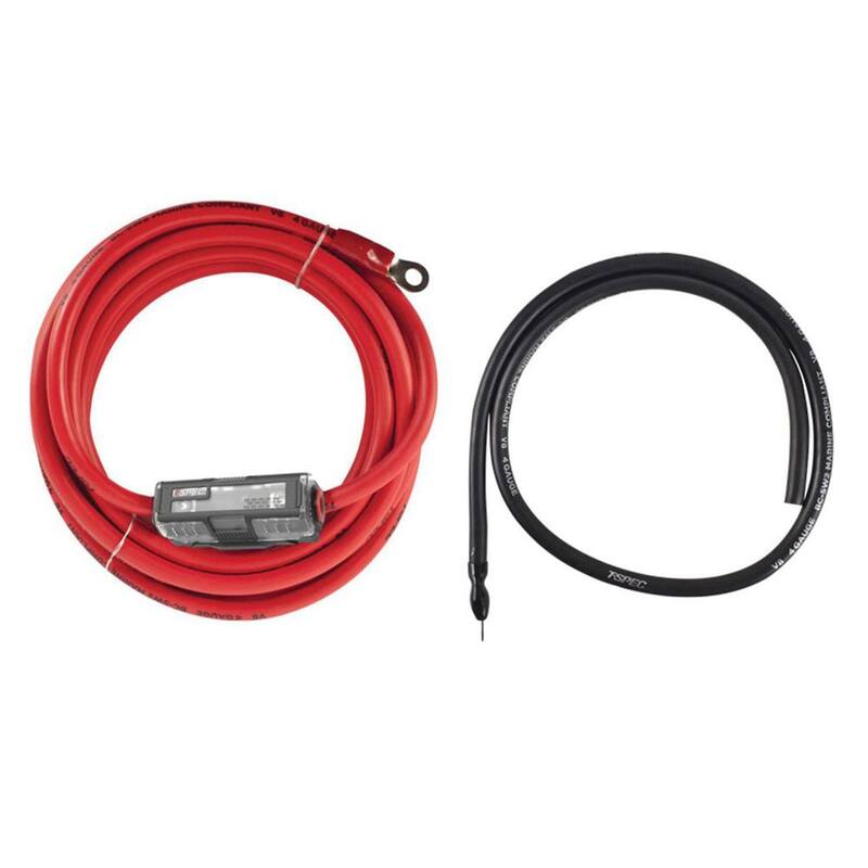 Unbranded v8 Series 4-Gauge 1,500-Watt Amp Installation Kit with RCA Cables - V8-AK4