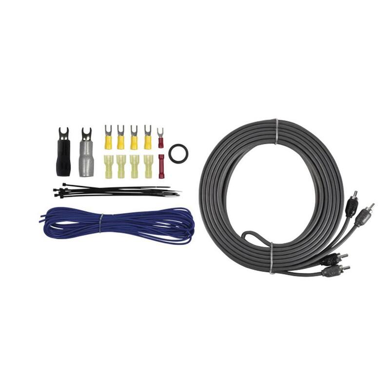 Unbranded v8 Series 4-Gauge 1,500-Watt Amp Installation Kit with RCA Cables - V8-AK4