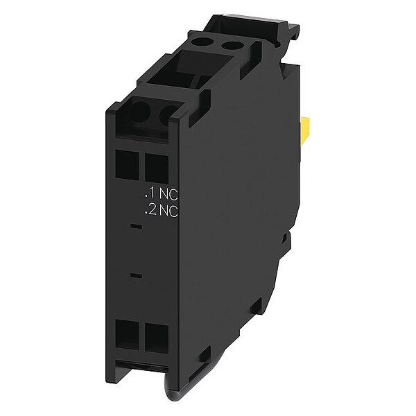 Bloque de contacto Siemens, negro, 1NC, 22 mm, 3SU1 - 3SU14001AA103HA0.
