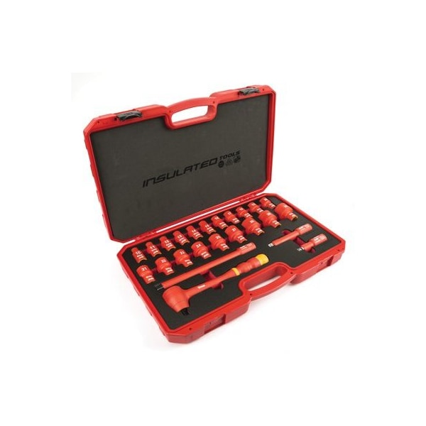 Titan MET SKT SET 19PC 3/8" DR VDE INSLATED - TL68100