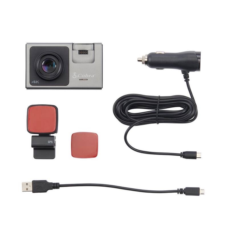 Cobra SC 400 Universal 4K Smart Dash Cam with WIFI, GPS, Alexa, 3 channel capability - SC400