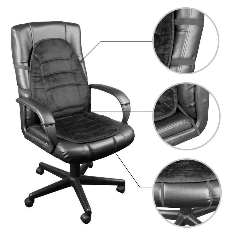 HealthMate Super-Soft Velour 37 in. x 17.7 in. x 0.5 in. Heated Seat Cushion - IN9448