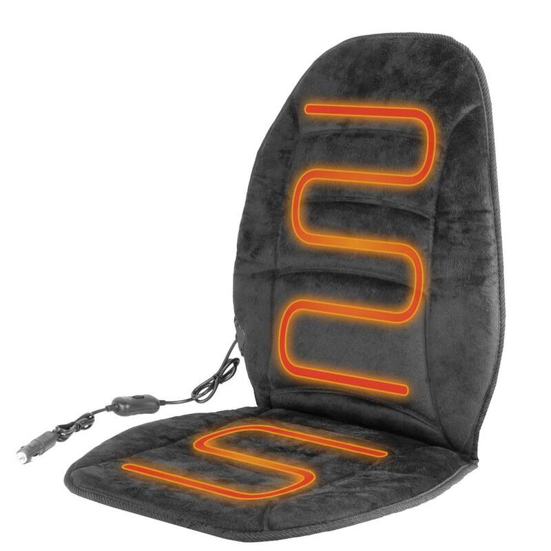 HealthMate Super-Soft Velour 37 in. x 17.7 in. x 0.5 in. Heated Seat Cushion - IN9448