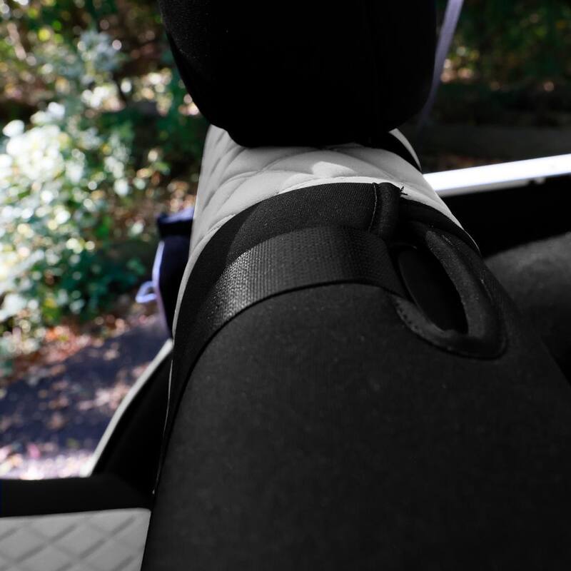FH Group Neoprene Custom Seat Covers for 2007-2018 Jeep Wrangler JK 4DR Full Set - DMCM5003GRAY-FULL