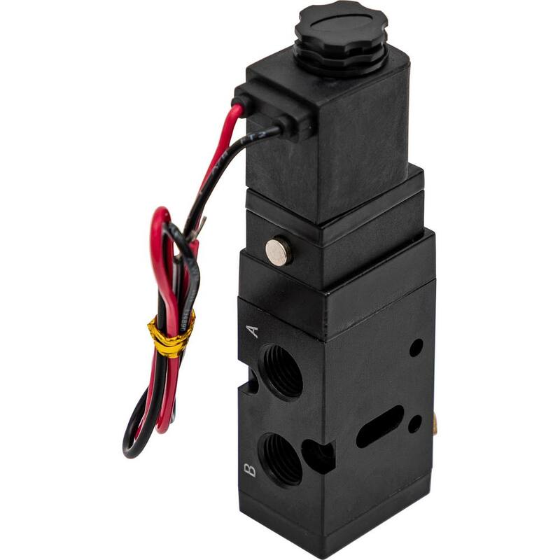 Buyers Products Company 4-Way 2-Position Solenoid Air Valve With Five 1/4 in. NPT Ports - BAV050SA