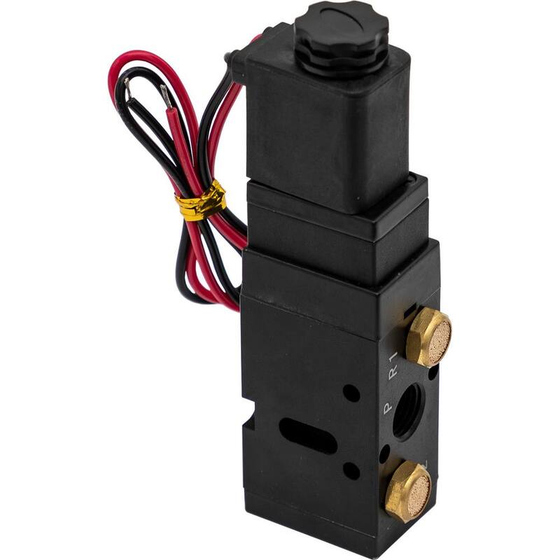 Buyers Products Company 4-Way 2-Position Solenoid Air Valve With Five 1/4 in. NPT Ports - BAV050SA