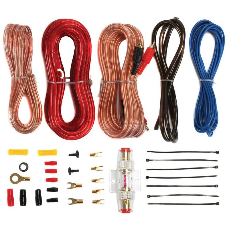 Planet Audio AC1500.1M 1500-Watt MONO Car Audio Amplifier Amp AC15001M+8 Ga Amp Kit - AC15001M + AKS8