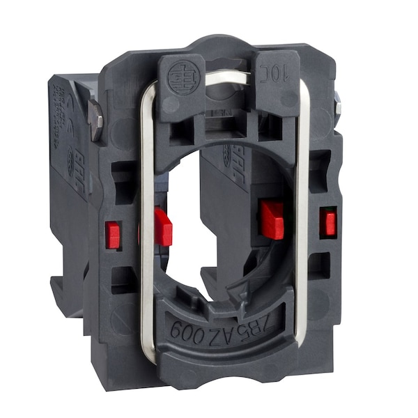 Ensamble completo de cuerpo/contacto de Schneider Electric, Harmony XB5, XB4, bloque de contacto único con cuerpo/collar de sujeción conector enchufable de 2NC - ZB5AZ1044