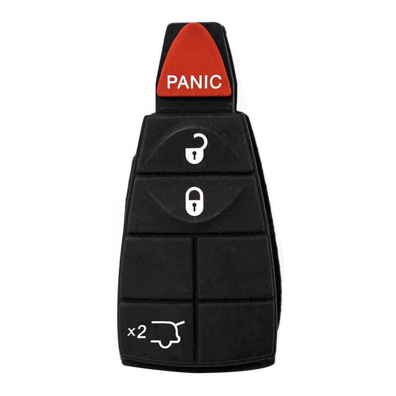 Car Keys Express Chrysler and Dodge 4-Button Simple Key with EZ Installer - Replace and Program Fobik Key with Emergency Key Insert - CDFO-E4TZ0SK