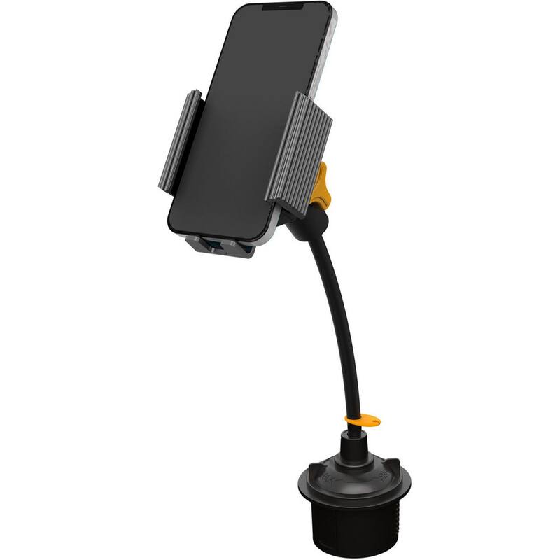 Armor All Wireless Charging Phone Mount With Gooseneck Cupholder - AWC8-1007-BLK