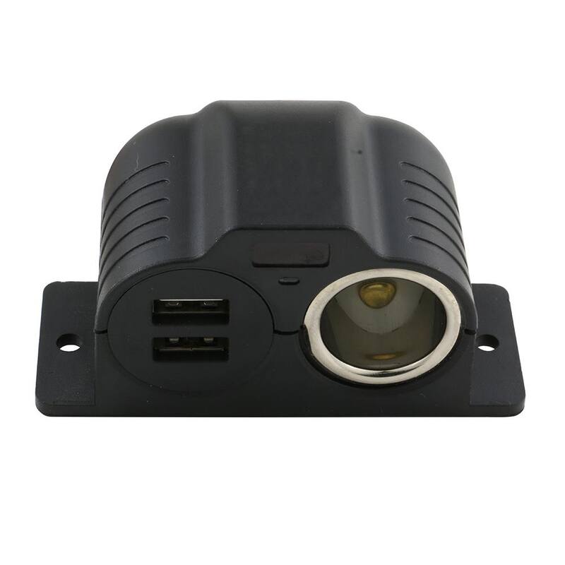 Armor All ArmorAll 12-Volt Power Socket with Dual USB - AVT8-1002-BLK