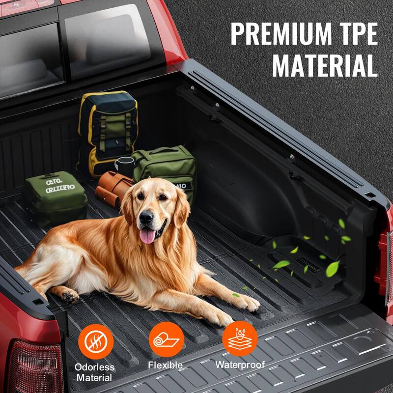 VEVOR Truck Bed Mat,Compatible with Dodge Ram1500,TPE Truck Bed Liner Mat Fits for 5.6 ft. Bed,Thick and Heavy-Duty - TPEKCCCDTPEDTQQK0V0