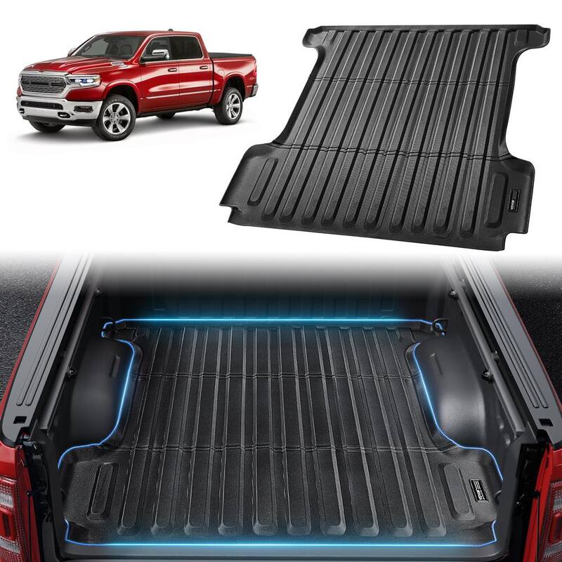 VEVOR Truck Bed Mat,Compatible with Dodge Ram1500,TPE Truck Bed Liner Mat Fits for 5.6 ft. Bed,Thick and Heavy-Duty - TPEKCCCDTPEDTQQK0V0