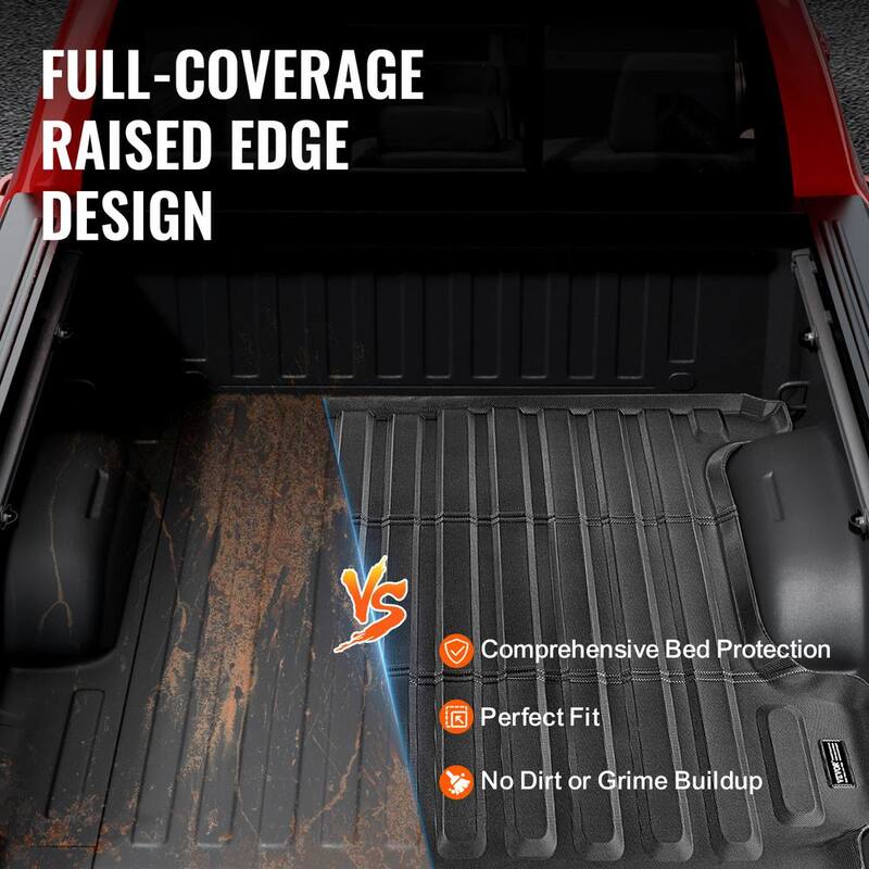 VEVOR Truck Bed Mat,Compatible with Dodge Ram1500,TPE Truck Bed Liner Mat Fits for 5.6 ft. Bed,Thick and Heavy-Duty - TPEKCCCDTPEDTQQK0V0