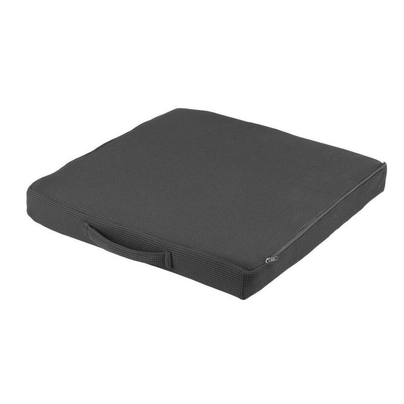 HealthMate 15 in. x 15 in. x 2 in. RelaxFusion Memory Foam Plus Gel Seat Cushion - IN9111