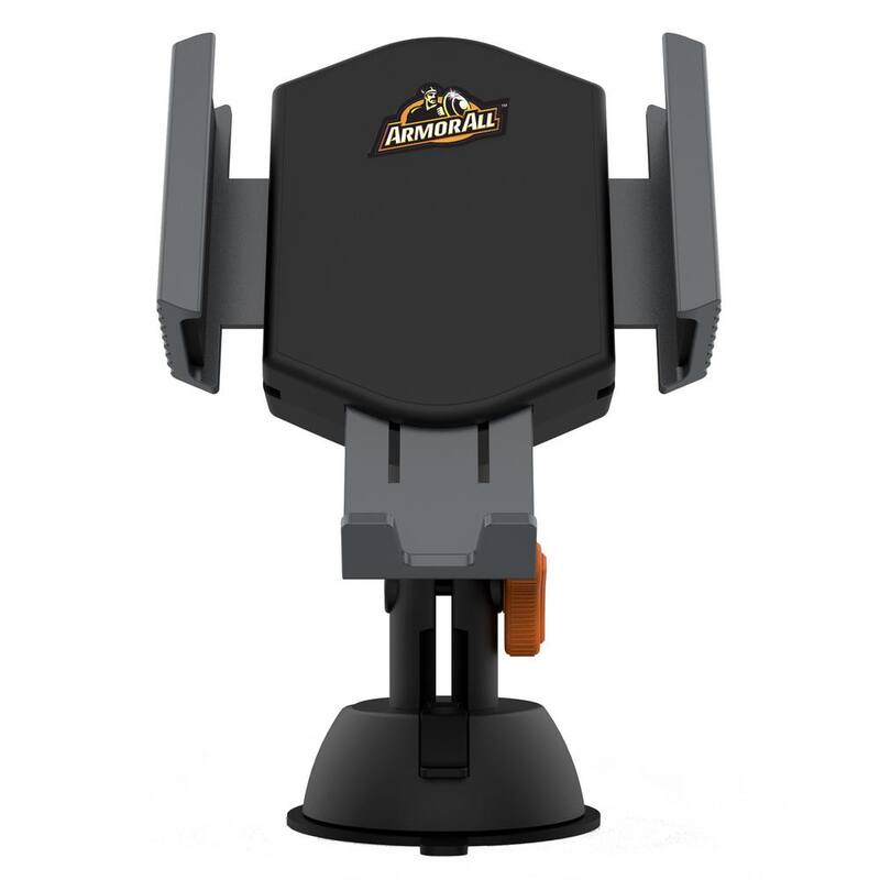 Armor All 10-Watt Wireless Phone Charging Mount, Works with Most Phones, Powered by DC Port - AWC8-1004-BLK