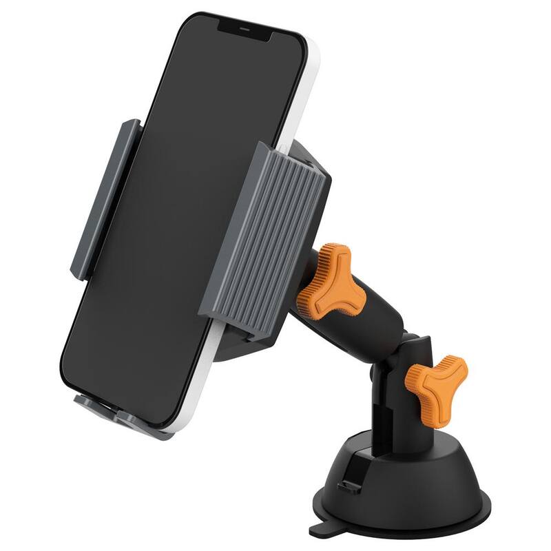 Armor All 10-Watt Wireless Phone Charging Mount, Works with Most Phones, Powered by DC Port - AWC8-1004-BLK