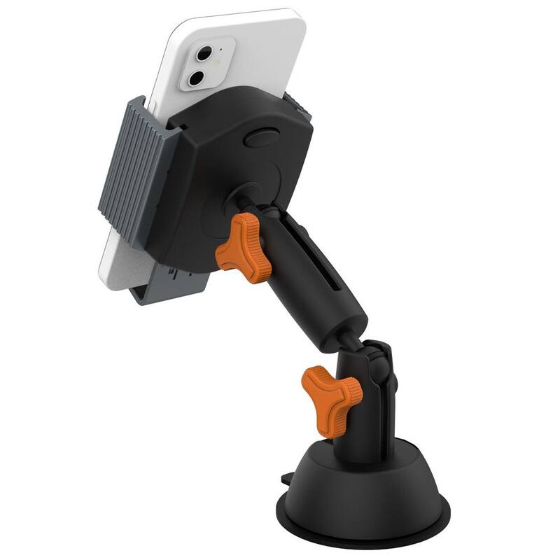 Armor All 10-Watt Wireless Phone Charging Mount, Works with Most Phones, Powered by DC Port - AWC8-1004-BLK