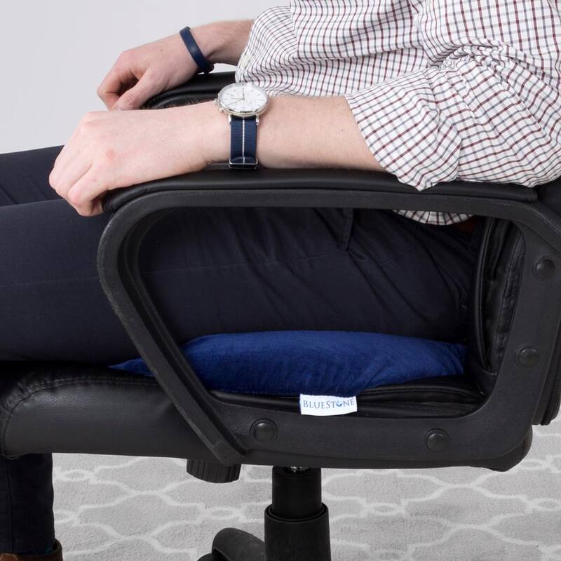 Bluestone Memory Foam 18 in. L x 15 in. W x 3 in. H Donut Seat Cushion - M010110