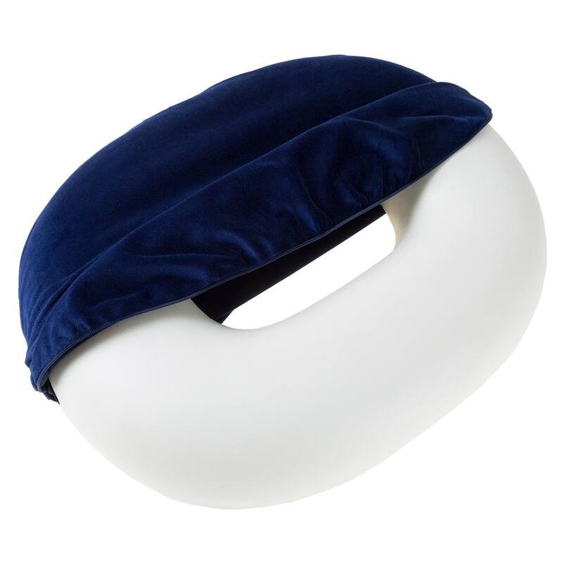 Bluestone Memory Foam 18 in. L x 15 in. W x 3 in. H Donut Seat Cushion - M010110