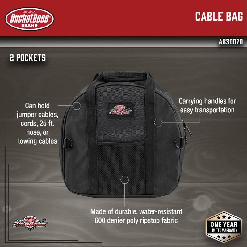 BUCKET BOSS Auto Boss Interior Car Accessory Cable Management Organizer Bag - AB30070