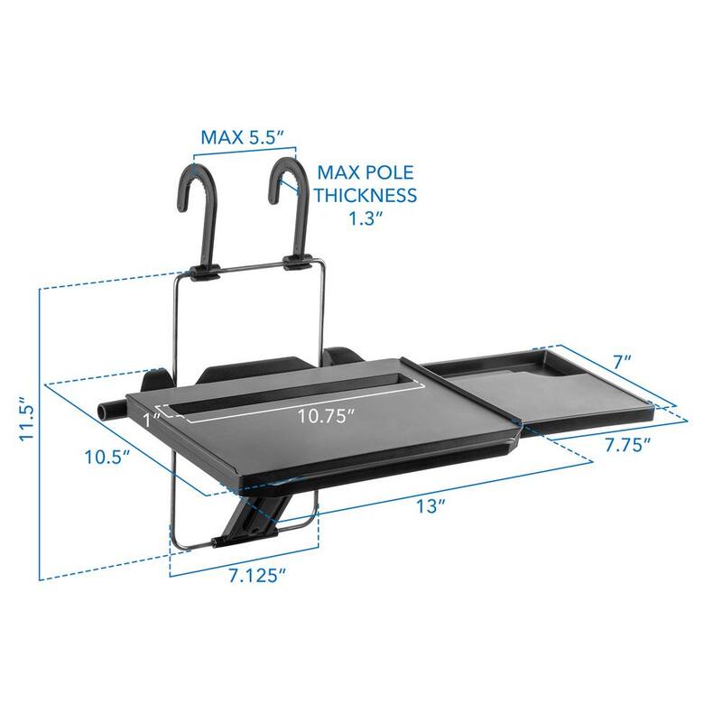 mount-it! Height Adjustable Steering Wheel and Head Rest Laptop Tray - MI-7314