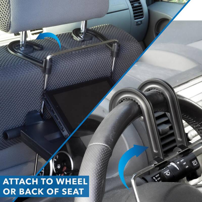 mount-it! Height Adjustable Steering Wheel and Head Rest Laptop Tray - MI-7314