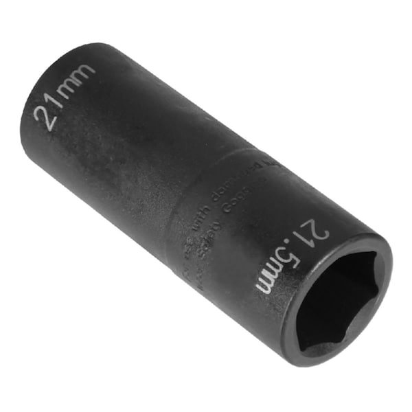 Light House Beauty 0.5 in. Drive x 21 x 21.5 mm Deep Length Flip Impact Socket - LI3605357