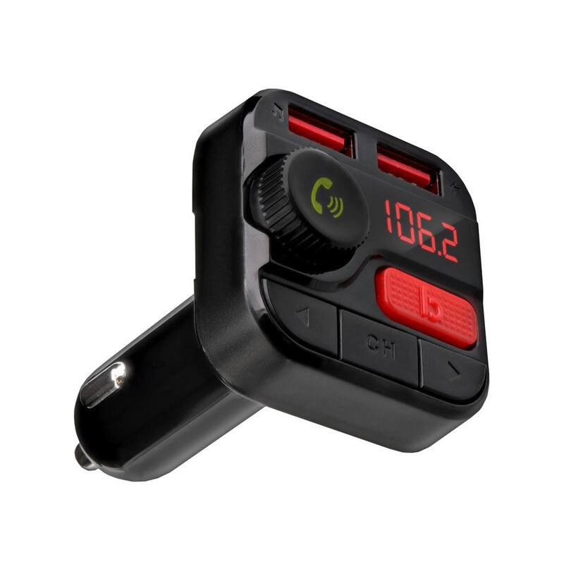 Monster Bluetooth FM Transmitter with 3.4 Amp USB Charging Ports, Black - MCC9-1032-BLK