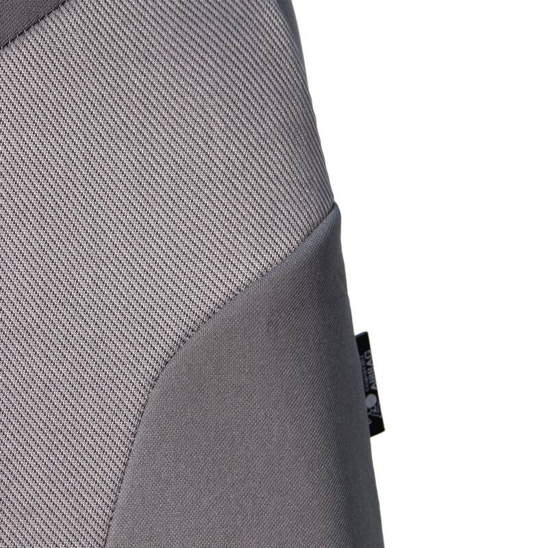 FH Group Supreme Twill Fabric 47 in. x 23 in. x 2 in. Universal Fit Full Set Car Seat Covers - DMFB101GRAY115