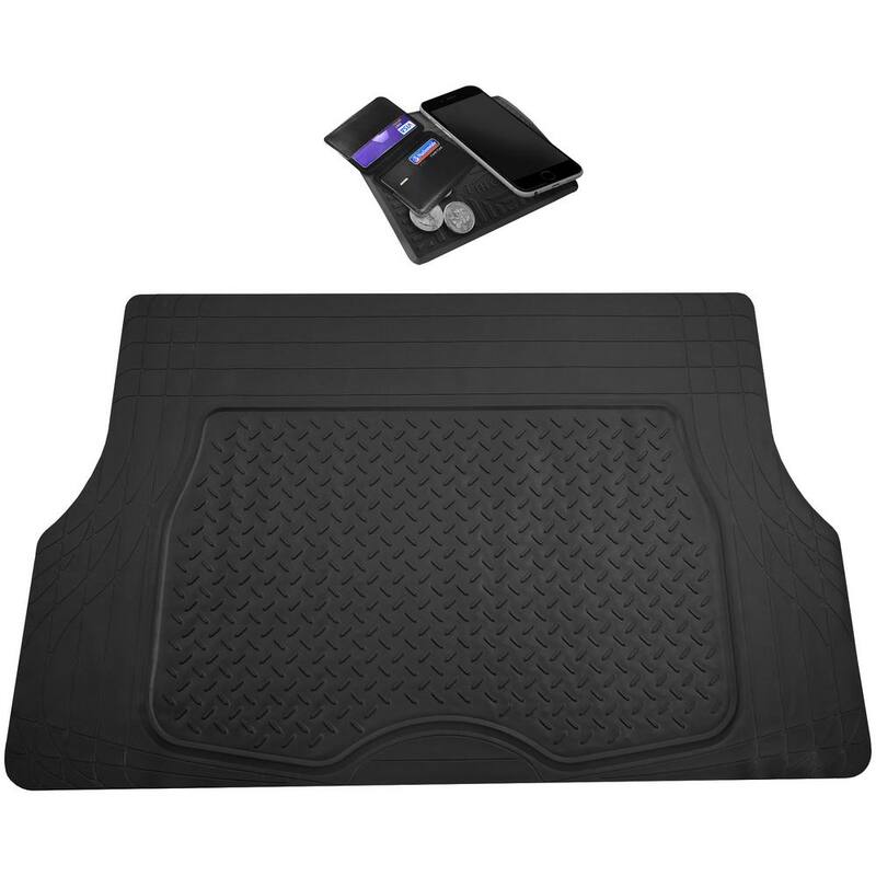 FH Group 47 in. x 32 in. Premium Heavy-Duty Trim to Fit Vinyl Cargo Mat - DMF16401BLACK