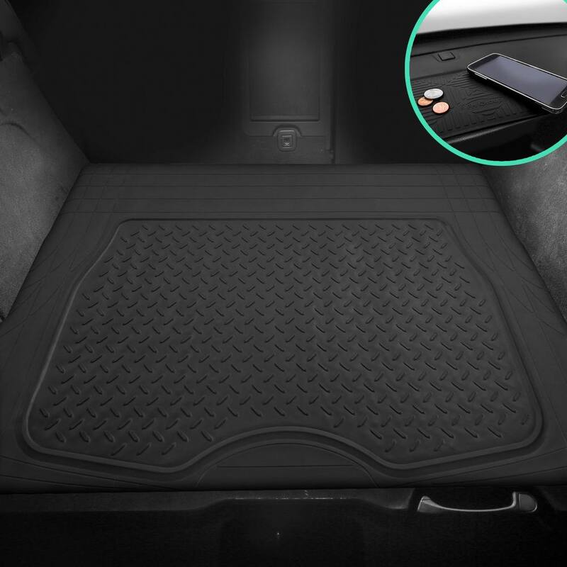 FH Group 47 in. x 32 in. Premium Heavy-Duty Trim to Fit Vinyl Cargo Mat - DMF16401BLACK