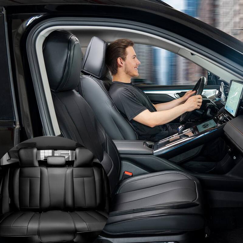VEVOR Seat Covers, Universal Car Seat Covers Full Set Seats, Front and Rear Seat, 13 pcs Faux Leather Seat Cover - ZTHSPGTDSTYXSX615V0-0805
