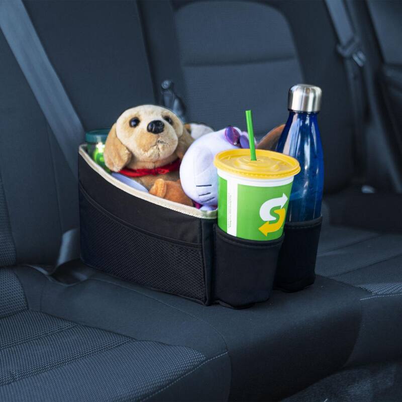 FH Group Multi-Use Tote Car Organizer with Cup Holders - DMFH1135BEIGE