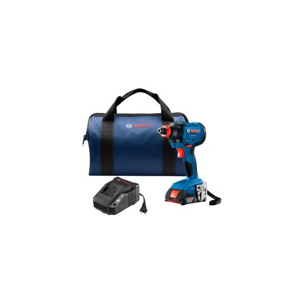 Bosch BOSCH GDX18V-1600B12 18V 1/4 In. & 1/2 In. Two-In-One Bit/Socket Impact Driver Kit - GDX18V-1600B12