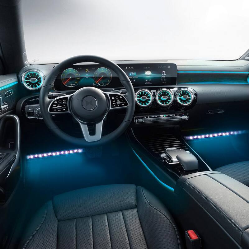 XTREME Bluetooth LED Car Accent Light Strip (4-Pack) - XLB7-1030-BLK