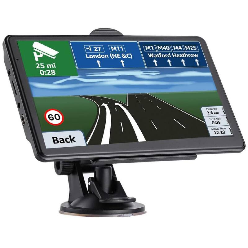 Etokfoks GPS Navigation for Car 2024 Map 7 in. Touch Screen GPS Voice Turn Direction Guidance Support Speed and Red Light Warning - MLSA04-3LT215