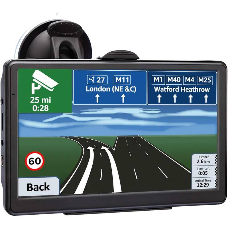 Etokfoks GPS Navigation for Car 2024 Map 7 in. Touch Screen GPS Voice Turn Direction Guidance Support Speed and Red Light Warning - MLSA04-3LT215