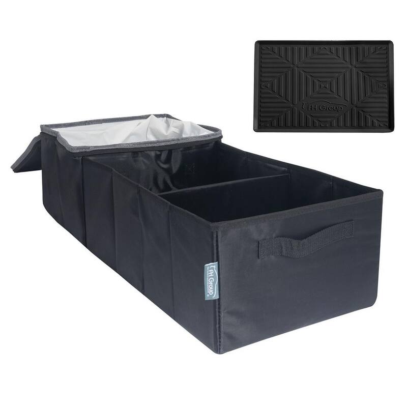 FH Group Nylon Triple Action Car Organizer with Cooler - DMFH1140BLACK