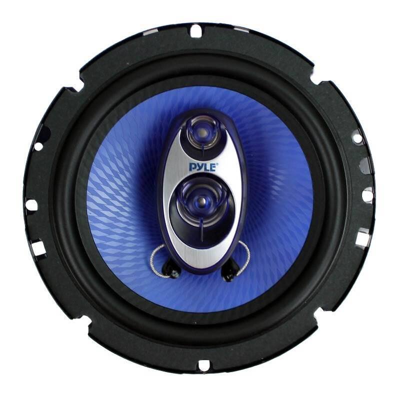 Unbranded 6.5 in. 720-Watt 3-Way Car Audio Coaxial Speakers Blue Stereo - 2 x PL63BL