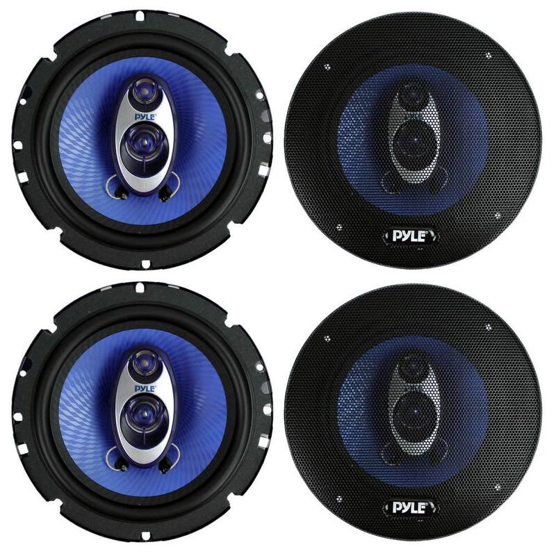 Unbranded 6.5 in. 720-Watt 3-Way Car Audio Coaxial Speakers Blue Stereo - 2 x PL63BL