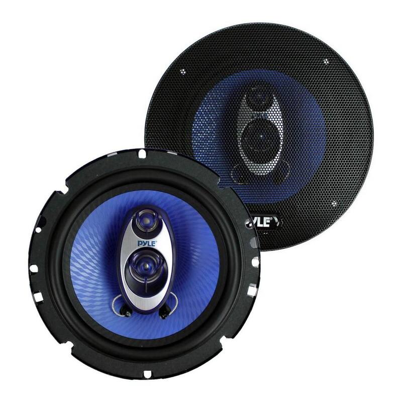 Unbranded 6.5 in. 720-Watt 3-Way Car Audio Coaxial Speakers Blue Stereo - 2 x PL63BL