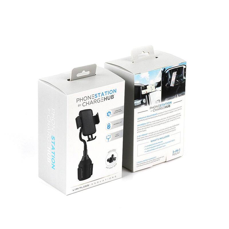 ChargeHub PhoneStation with Flexible Neck and Air Vent Clip - CRG-PS-001