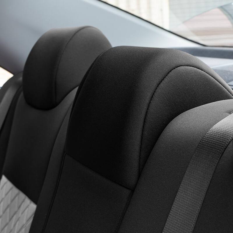 FH Group Neoprene Waterproof Custom Fit Seat Covers for 2012 - 2017 Toyota Camry LE to SE to XSE to XLE - DMCM5005GRAY-REAR