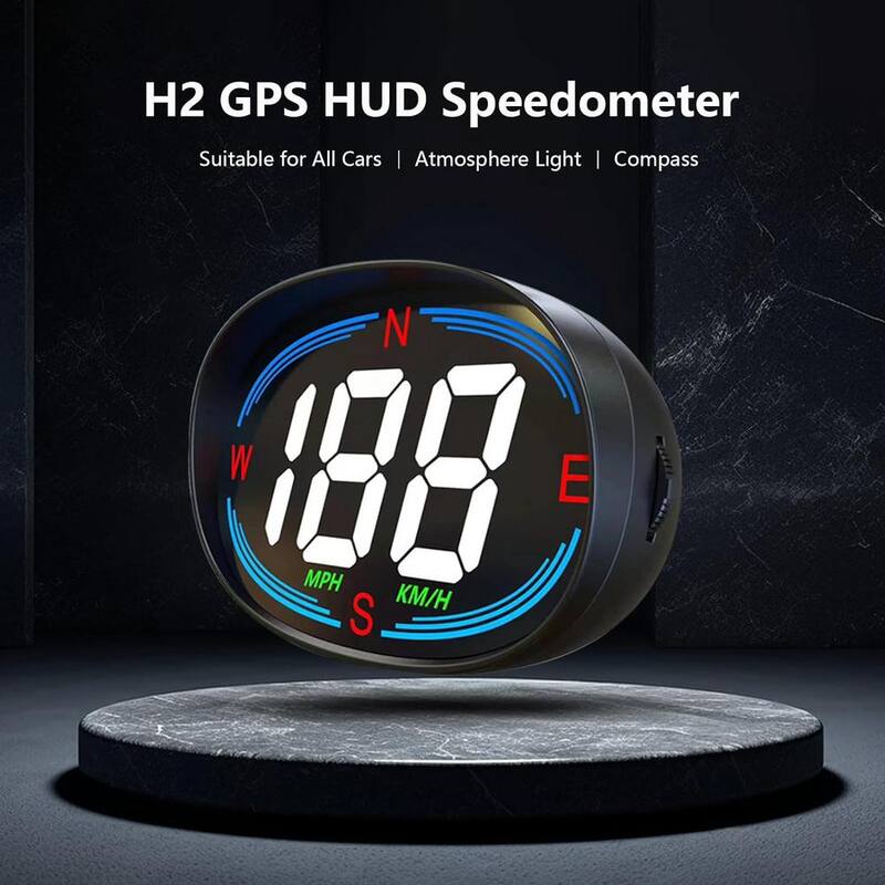 Etokfoks Car Head Up Display Digital Speedometer GPS HUD Car Head Up Display with Speed Compass MPH Plug and Play for All Cars - MLSA04-3LT216