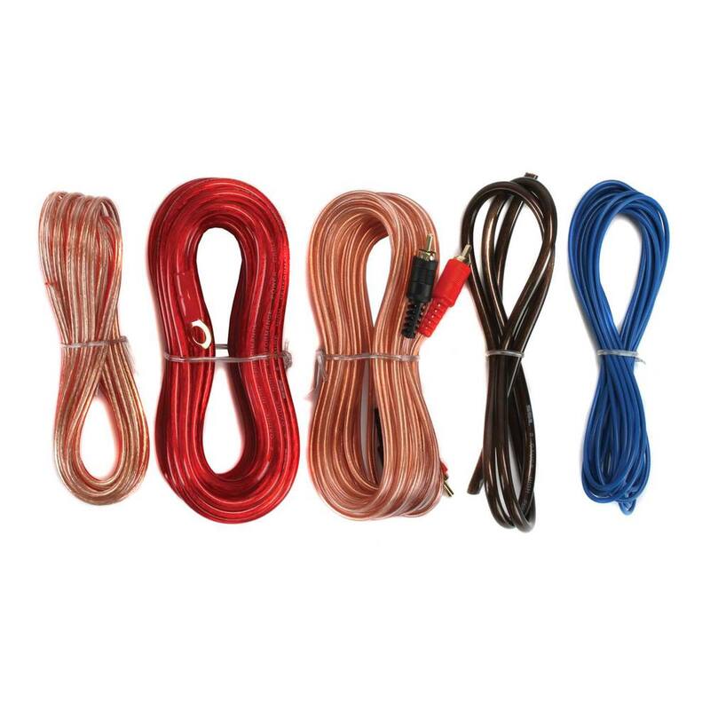 SOUND STORM 8-Gauge Ga Car Amplifier Amp Complete Kit Wiring Installation+RCA (2-Pack) - 2 x AKS8