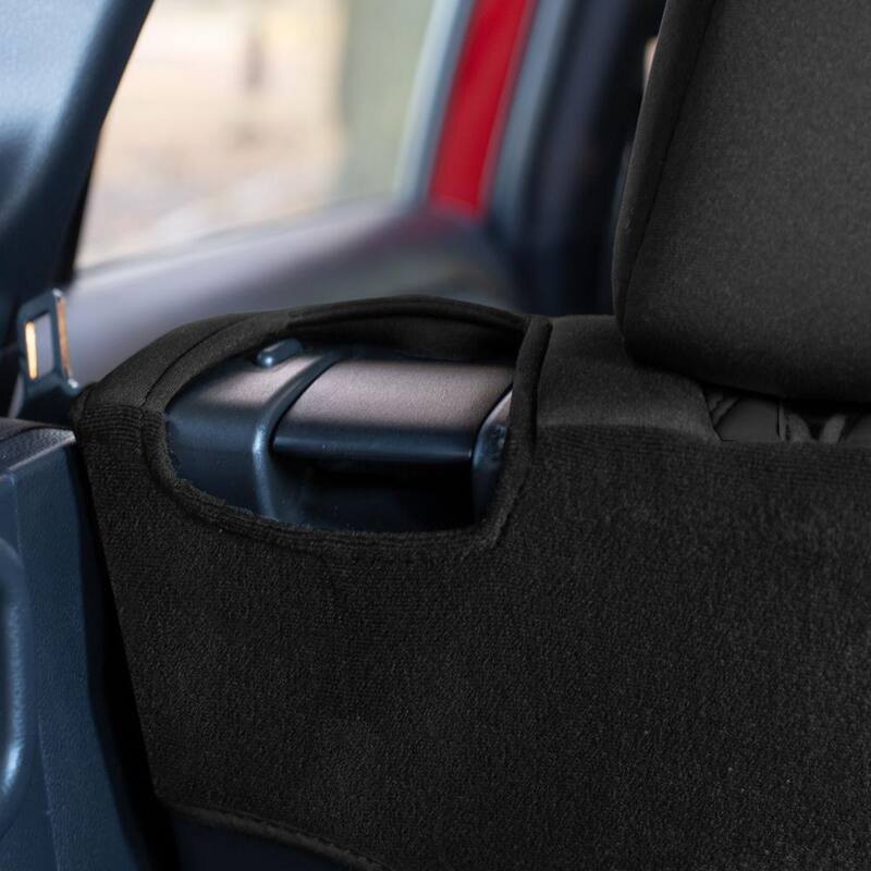 FH Group Neosupreme Custom Fit Seat Covers for 2019-2024 Toyota Rav4 LE to XLE to Limited - DMCM5011BLACK-REAR